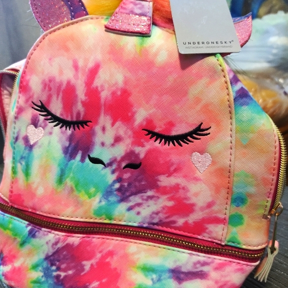 Rainbow Tie Dye Unicorn Backpack - Under One Sky - Picture 3 of 4